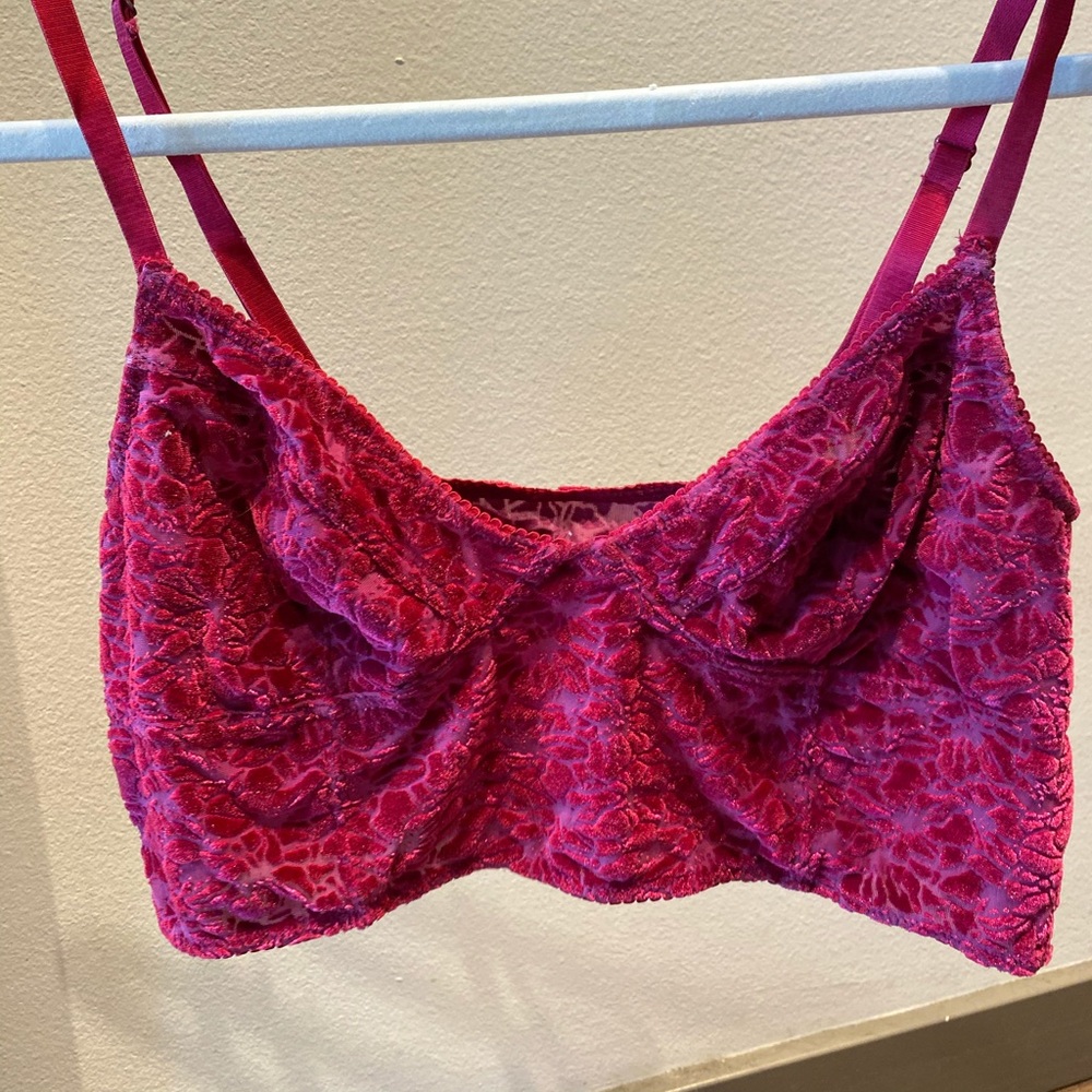 Free People Velvet Bralette
